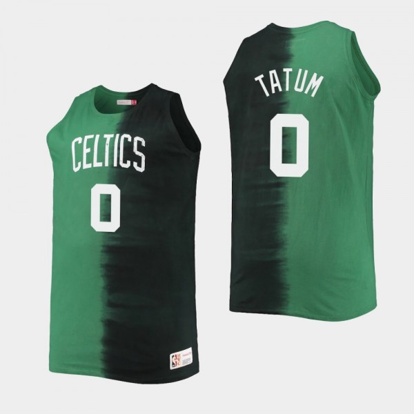 Boston Celtics Jayson Tatum Tie-Dye Tank Top Black...