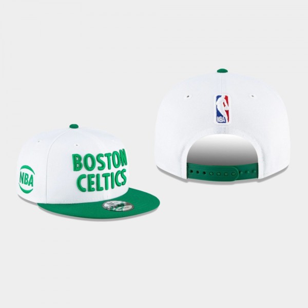Men's Boston Celtics 2021 City Edition Primary 9FIFTY Snapback Adjustable Hat