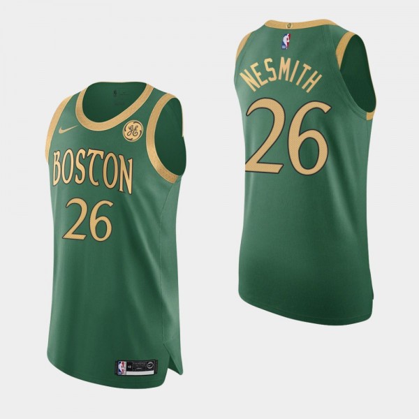 Boston Celtics Aaron Nesmith City Edition Authentic GE Patch Jersey