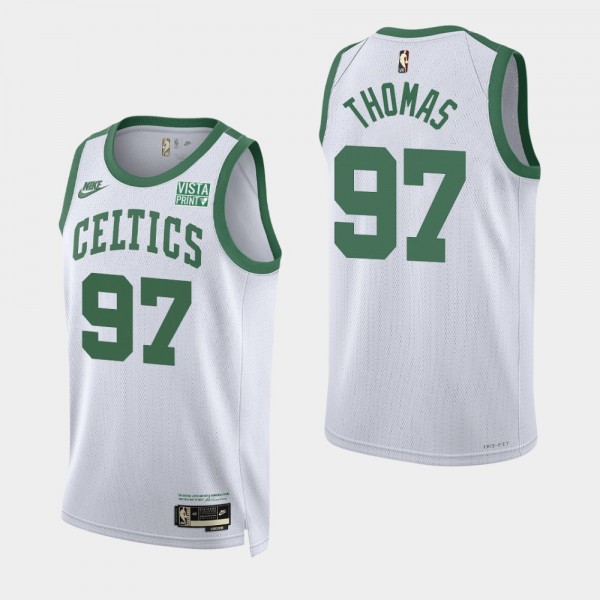 Brodric Thomas Boston Celtics White Classic Edition Year Zero Jersey 75th Anniversary