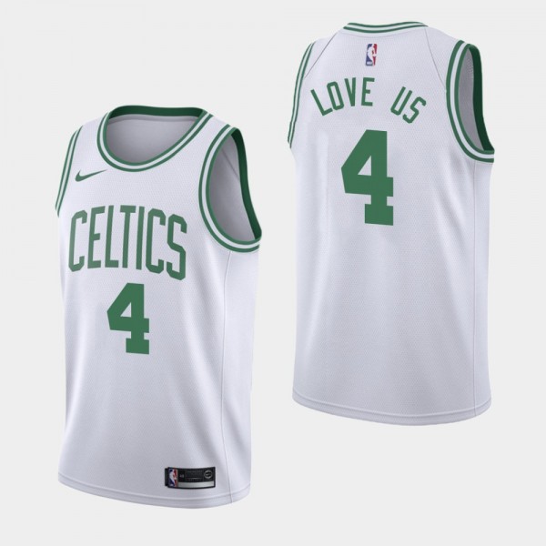 Carsen Edwards Boston Celtics Social Justice Love Us White Jersey