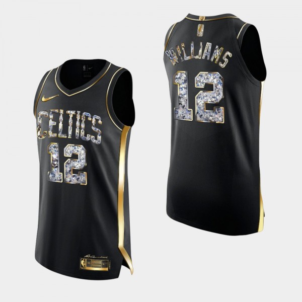 Boston Celtics #12 Grant Williams Diamond Edition Authentic Black Jersey