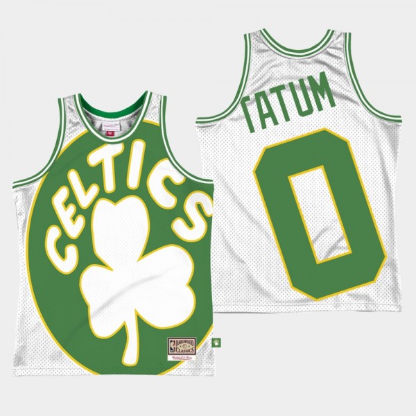 Celtics Jayson Tatum Big Face 2.0 White Jersey