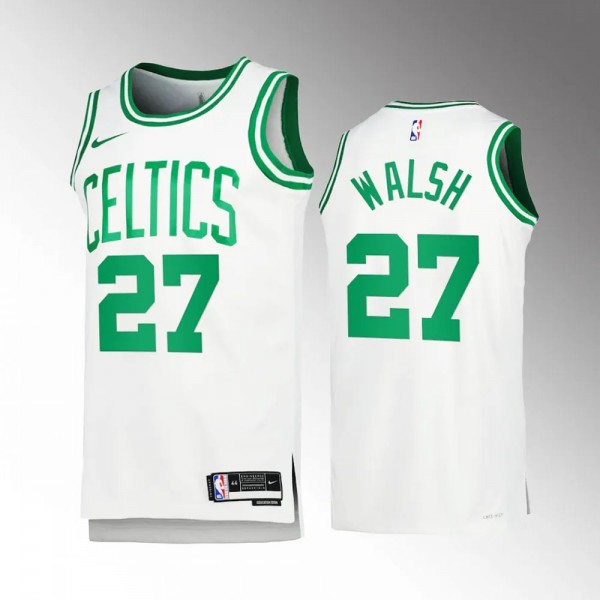 Jordan Walsh Boston Celtics #31 White Jersey 2022-...