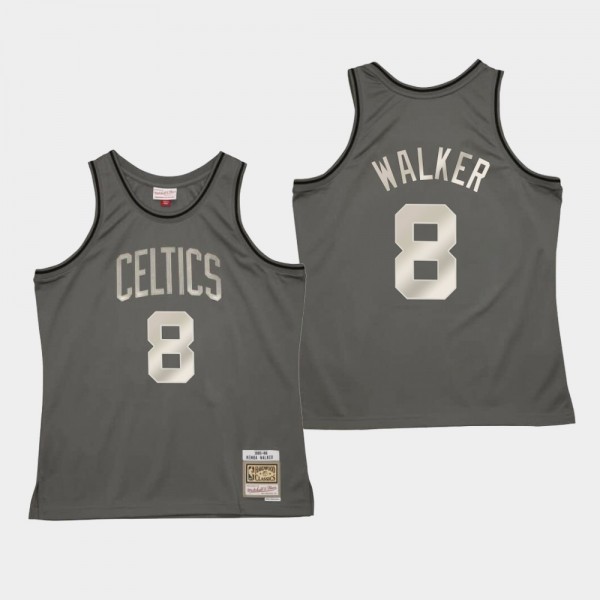Celtics Kemba Walker Metal Works Gray Jersey