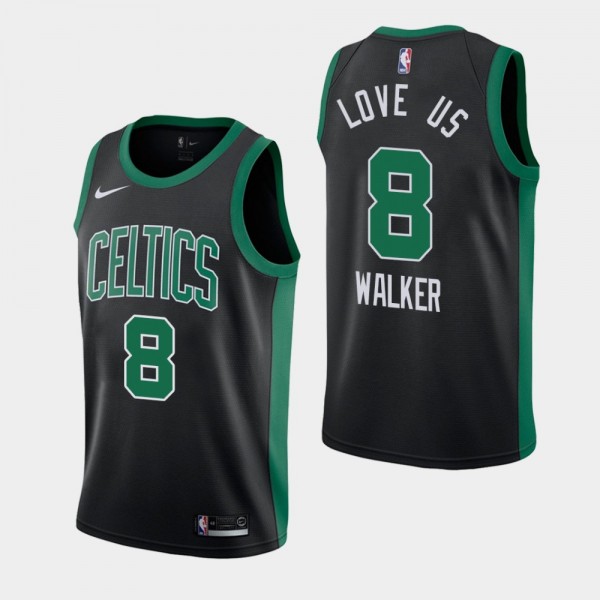 Kemba Walker Boston Celtics Orlando Return Love Us Statement Black Jersey