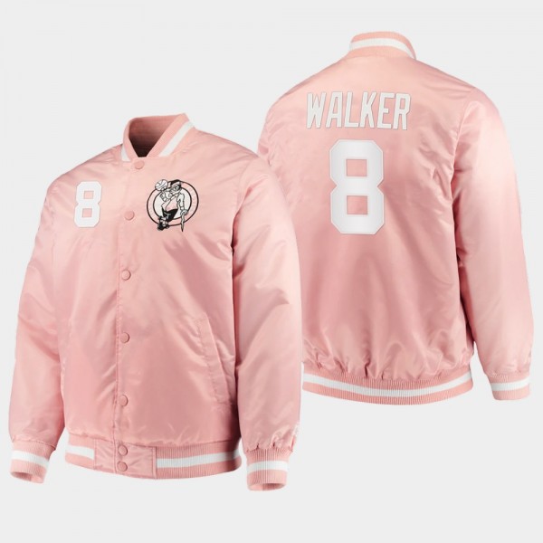 Men's Kemba Walker Celtics Full-Snap Satin Jacket