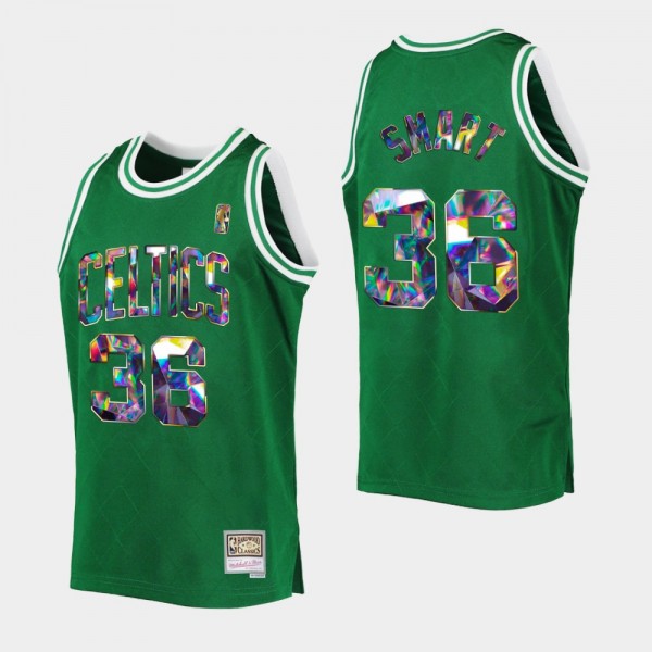 Marcus Smart Boston Celtics Green Diamond Edition Retro Jersey 75TH