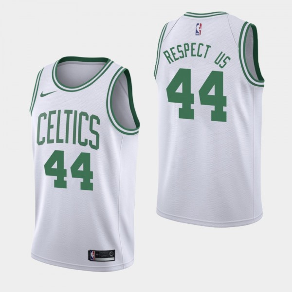 Robert Williams III Boston Celtics Social Justice Respect Us White Jersey