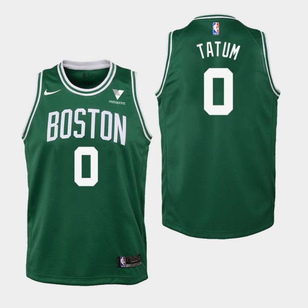 Boston Celtics Jayson Tatum Icon Vistaprint Patch Youth Jersey
