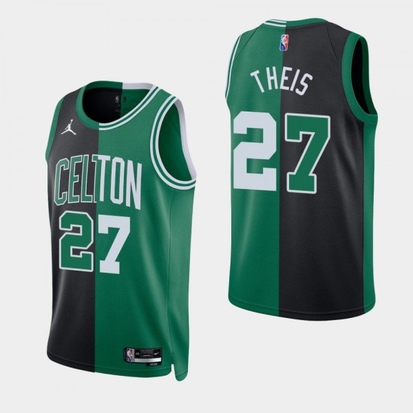 Boston Celtics Daniel Theis NBA 75th Split Edition Black Green Jersey