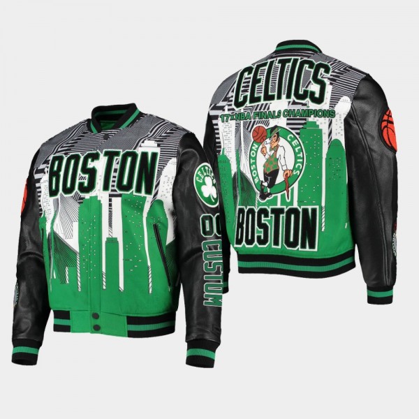 Dennis Schroder Celtics Remix Varsity Full-Zip Jacket Black