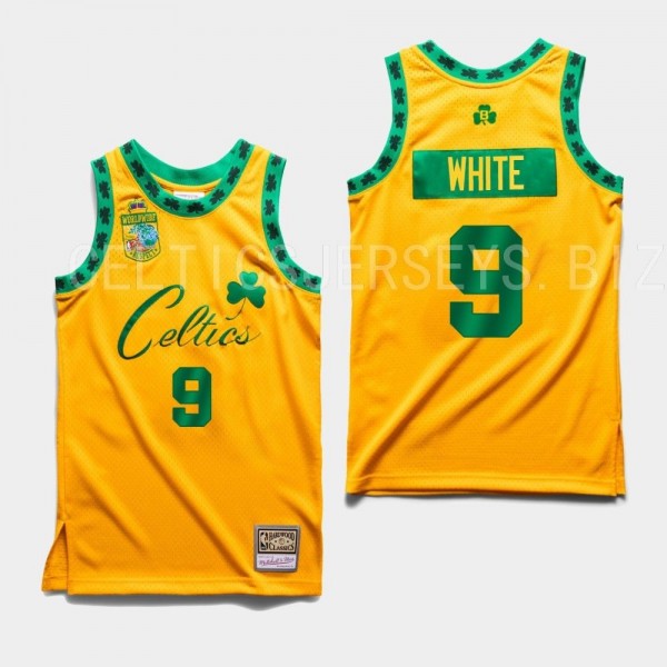 Bodega X M&N X Boston Celtics Derrick White Jersey Gold