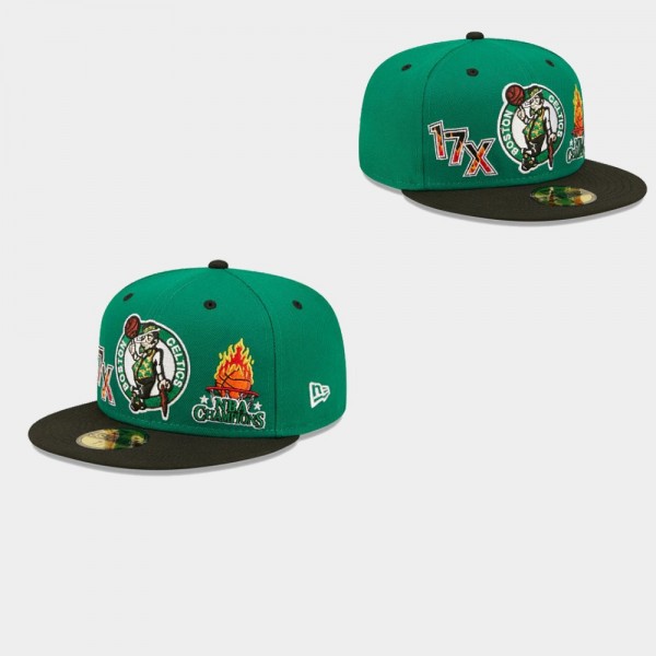 Celtics 59FIFTY Fitted Fire Green Hat