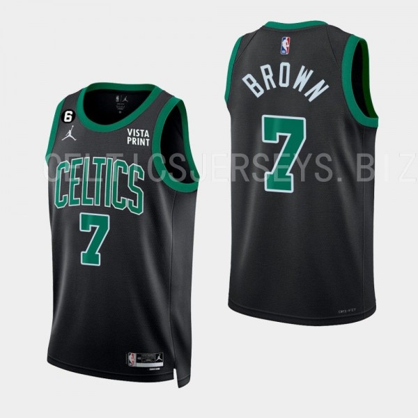 2022-23 Statement Edition Boston Celtics #7 Jaylen Brown Black Jersey