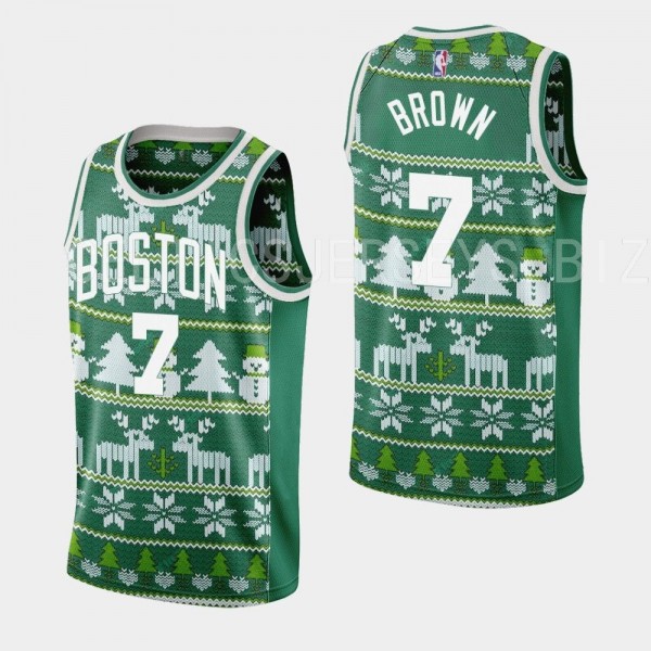 Boston Celtics #7 Jaylen Brown 2022 Christmas Nigh...