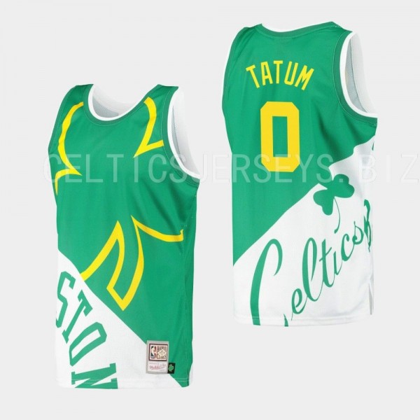 Boston Celtics MITCHELL & NESS Big Face 5.0 Jayson Tatum Tank Top Green