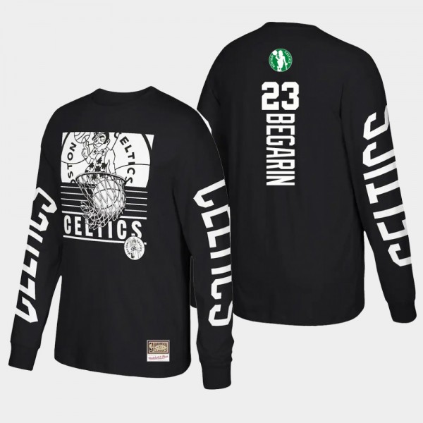Juhann Begarin Boston Celtics 2021 Big Face 3.0 Hardwood Classics T-Shirt Long Sleeve Black