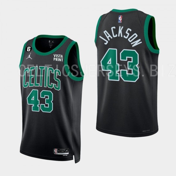 2022-23 Statement Edition Boston Celtics #43 Justin Jackson Black Jersey
