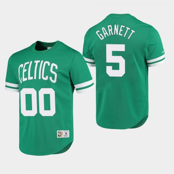 Kevin Garnett Boston Celtics Mesh Kelly Green T-sh...