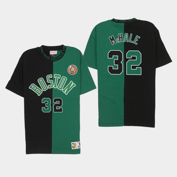 Boston Celtics Kevin McHale Split Color Black Gree...