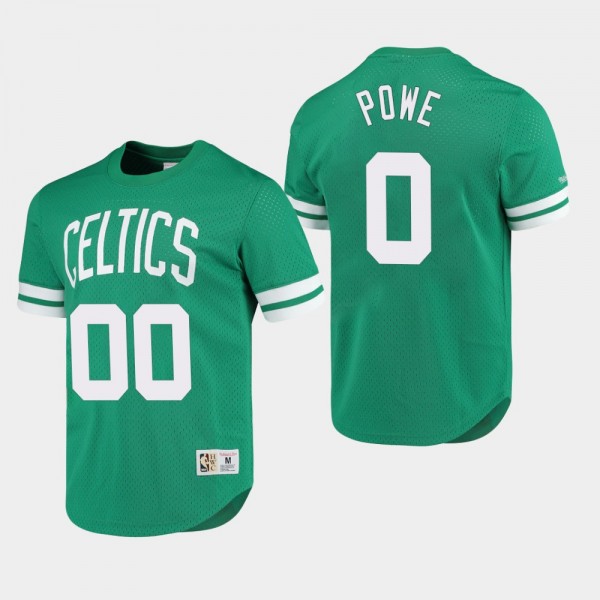 Leon Powe Boston Celtics Mesh Kelly Green T-shirt