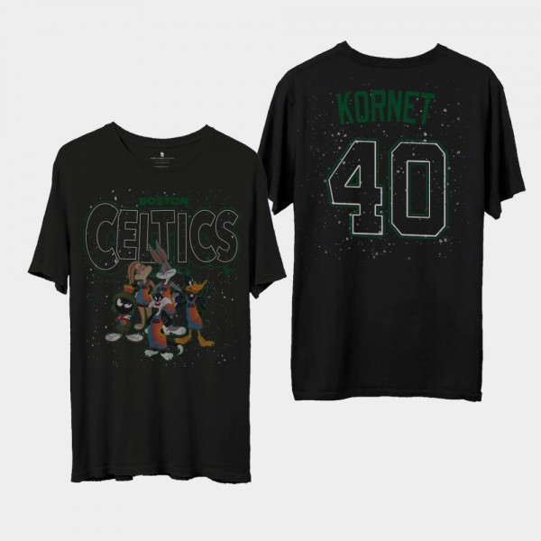 Luke Kornet Boston Celtics Space Jam 2 Home Squad Advantage T-shirt Black