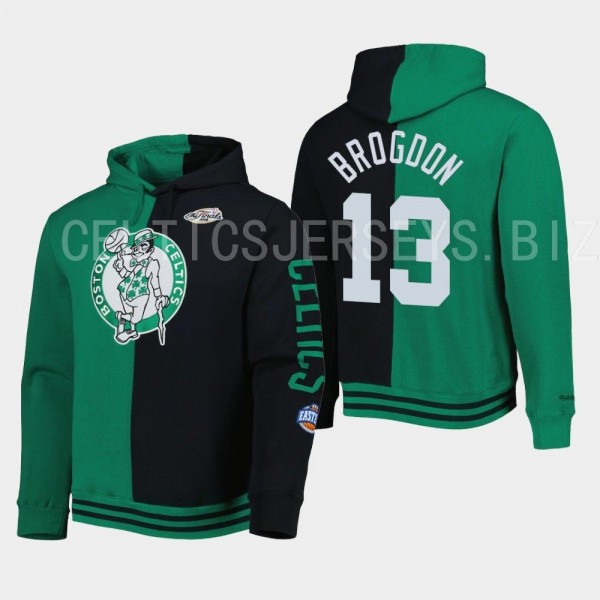 Boston Celtics Malcolm Brogdon Split Edition Hoodie HWC Limited Kelly Green Black
