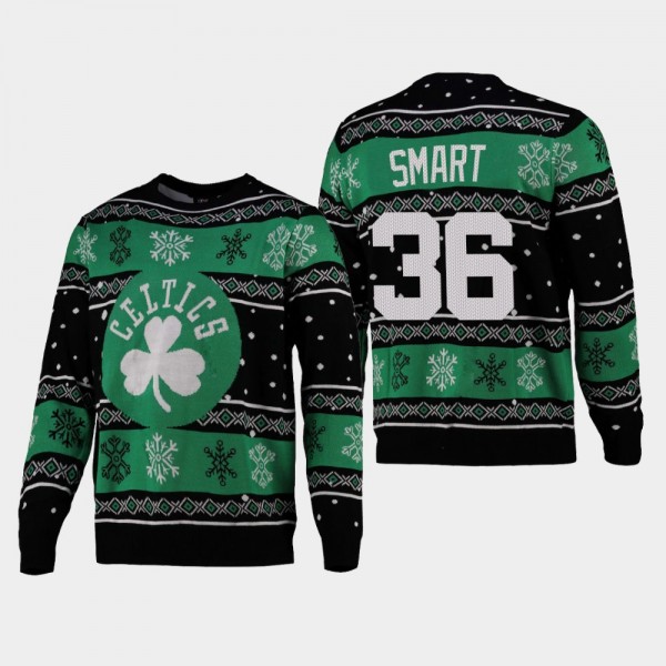 Celtics Marcus Smart 2021 Christmas Snowflake Blac...