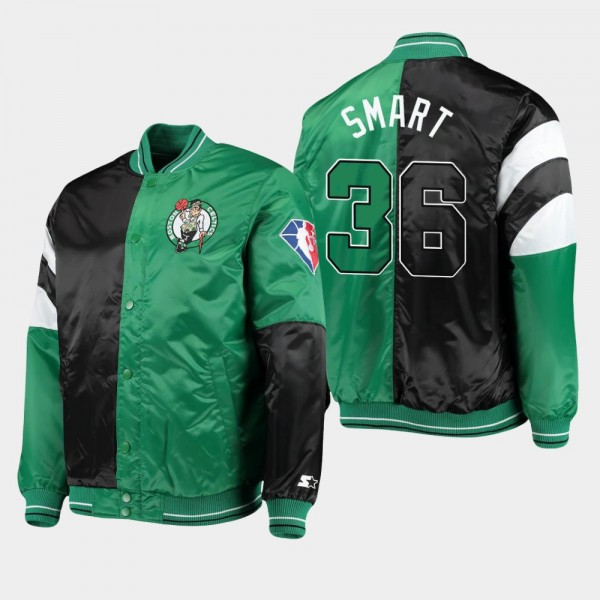 Boston Celtics Marcus Smart Color Block Satin Blac...