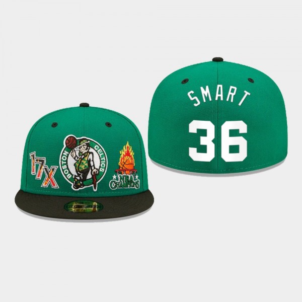 Celtics Fire Marcus Smart Green 59FIFTY Fitted Hat
