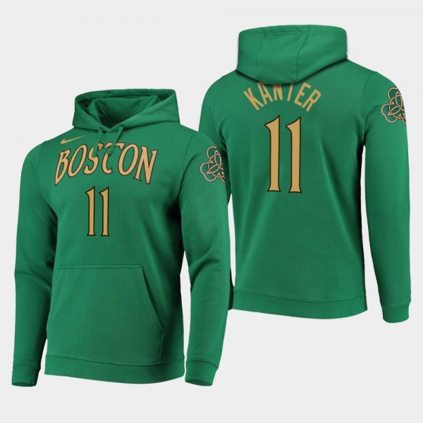 Men's 2019-20 Boston Celtics #11 Enes Kanter City Edition Hoodie