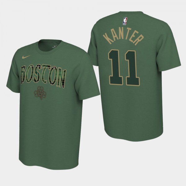 Men's 2019-20 Boston Celtics #11 Enes Kanter Earned Edition T-Shirt