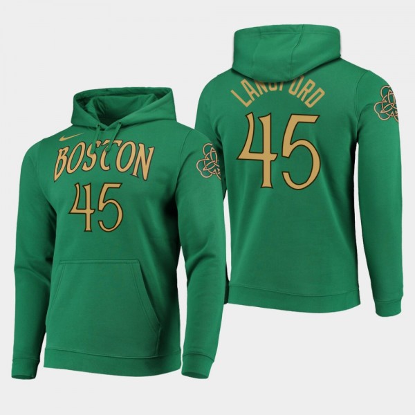 Men's 2019-20 Boston Celtics #45 Romeo Langford City Edition Hoodie