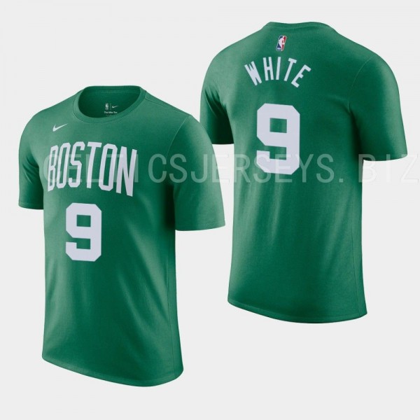 Boston Celtics #9 Derrick White 2022-23 Icon Edition Kelly Green T-shirt