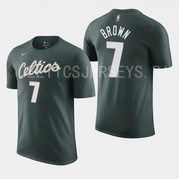 Boston Celtics 2022-23 City Edition Jaylen Brown T...