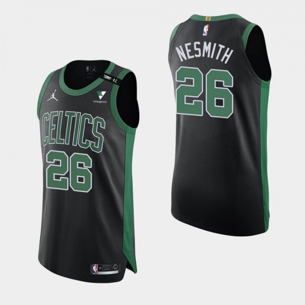 Boston Celtics Aaron Nesmith Tommy K. C. Patch Statement Black Jersey