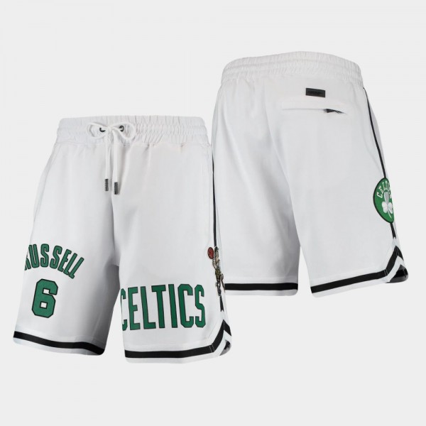 Boston Celtics Bill Russell Pro Standard White Sho...