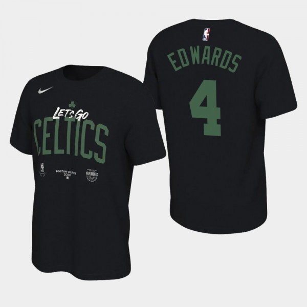 Men's Celtics #4 Carsen Edwards 2020 NBA Playoffs Bound Go Celtics Mantra T-Shirt