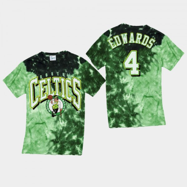 Men's Celtics #4 Carsen Edwards Vintage Tubular Retro T-shirt