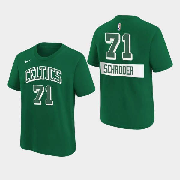 Men's Celtics #71 Dennis Schroder City Edition Player T-shirt
