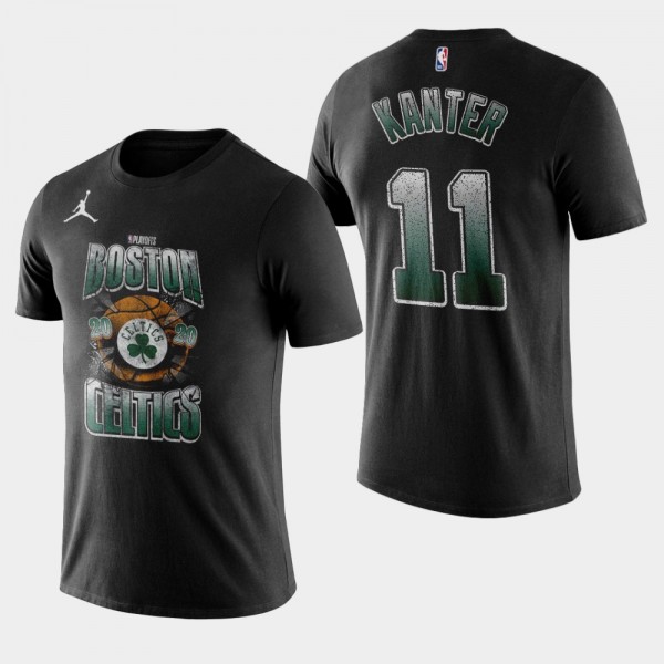 Men's Celtics #11 Enes Kanter 2020 NBA Playoffs Bo...