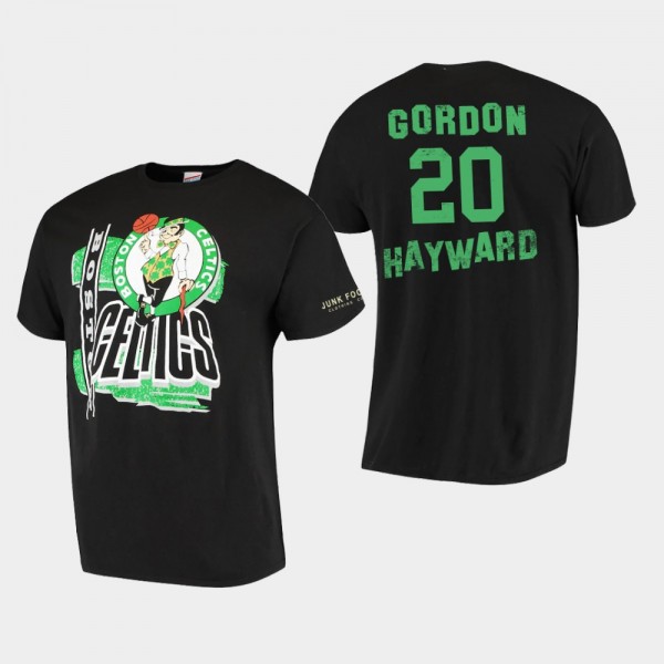 Men's Celtics #20 Gordon Hayward Junk Food Hometown T-shirt