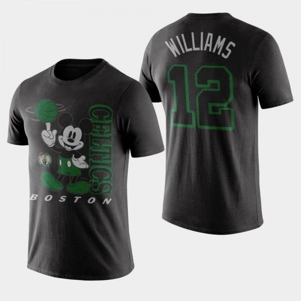Men's Celtics #12 Grant Williams Disney X Junk Food Vintage Mickey Baller T-Shirt