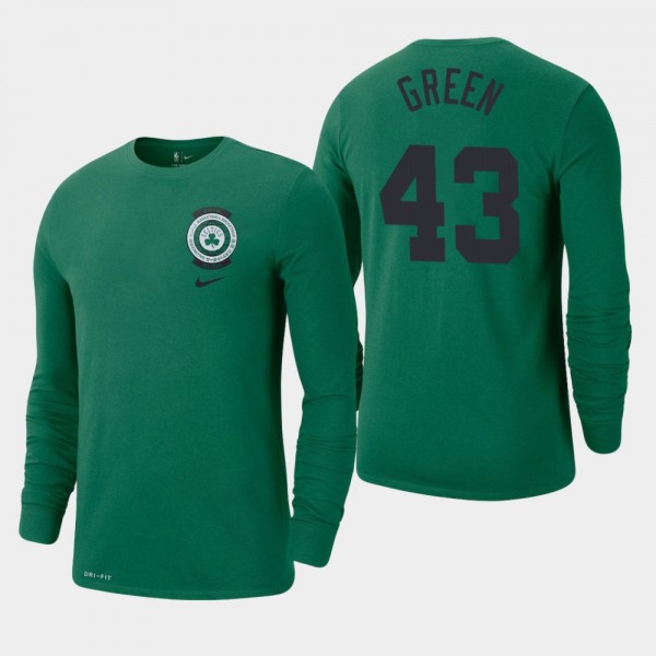 Boston Celtics Javonte Green Crest Logo Long Sleeve T-Shirt