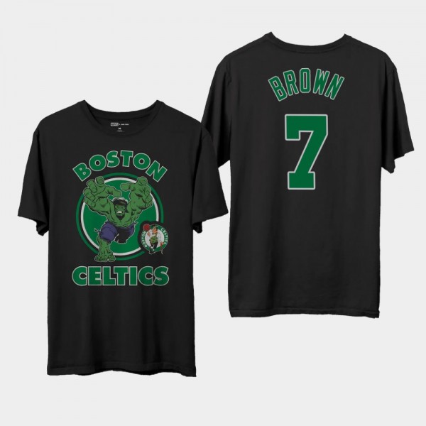 Boston Celtics Marvel Jaylen Brown Black T-shirt