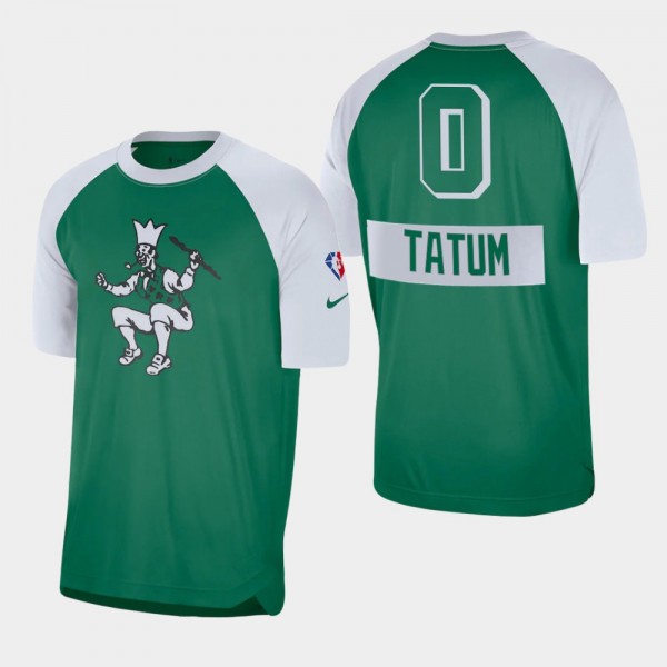 Men's Celtics #0 Jayson Tatum City Edition Warmup ...