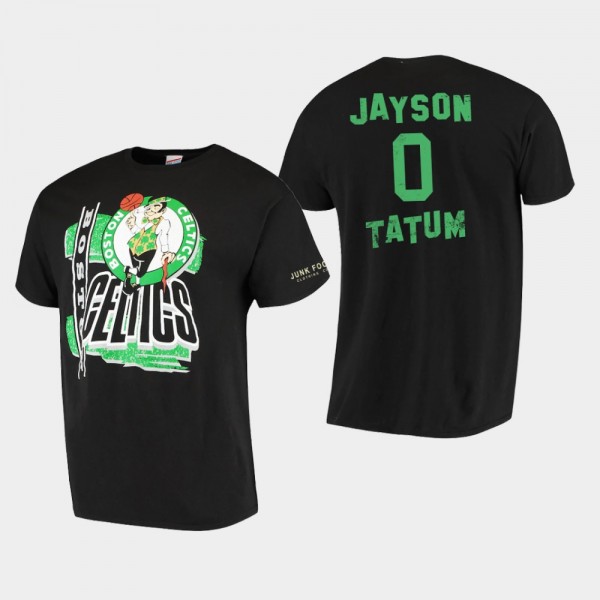 Men's Celtics #0 Jayson Tatum Junk Food Hometown T...