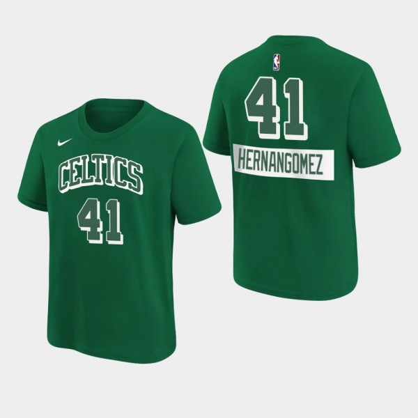 Men's Celtics #41 Juancho Hernangomez City Edition Player T-shirt