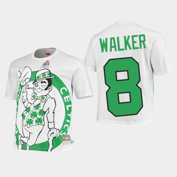 Men's Celtics #8 Kemba Walker Blown Out T-Shirt